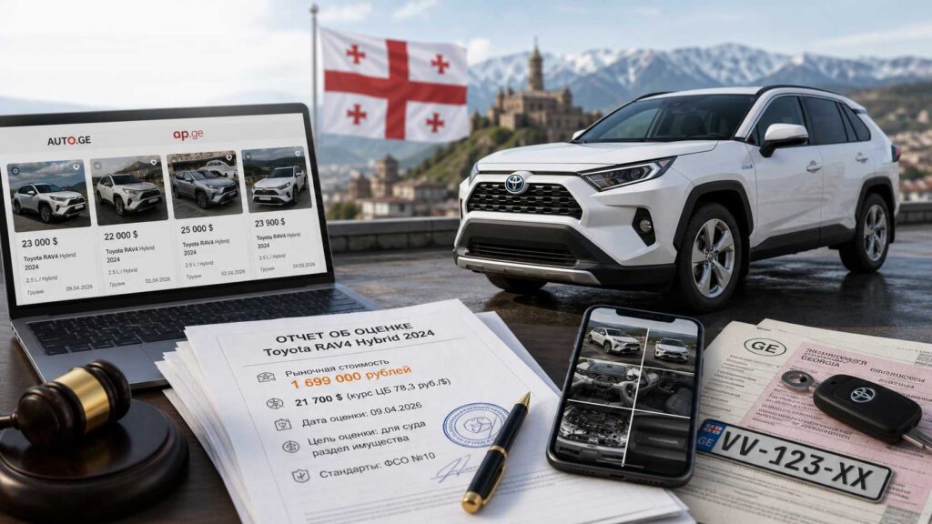 Оценка авто в Грузии: Toyota RAV4 Hybrid для суда