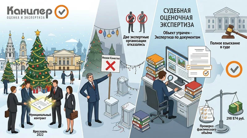 Кейс: судебная экспертиза стоимости выполненных работ по муниципальному контракту